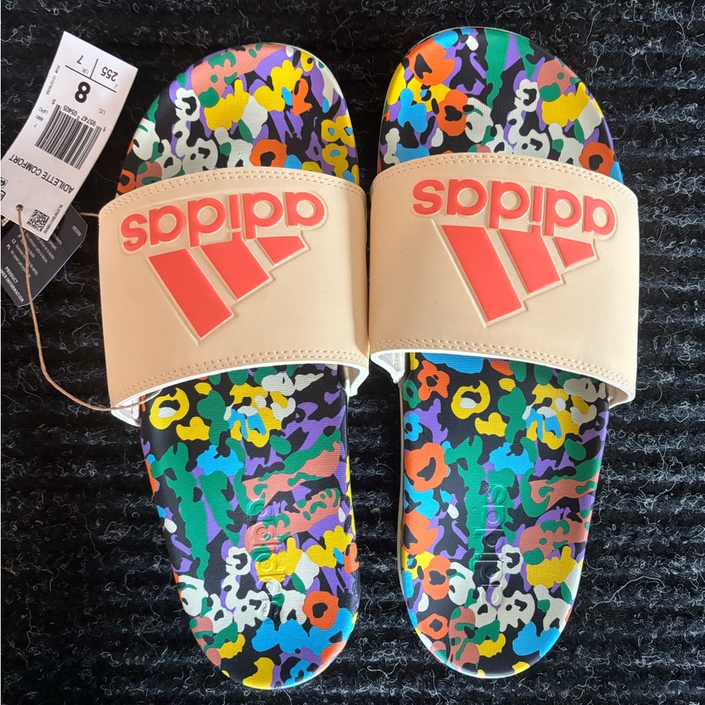 Adidas Colorful Adilette Comfort Slides